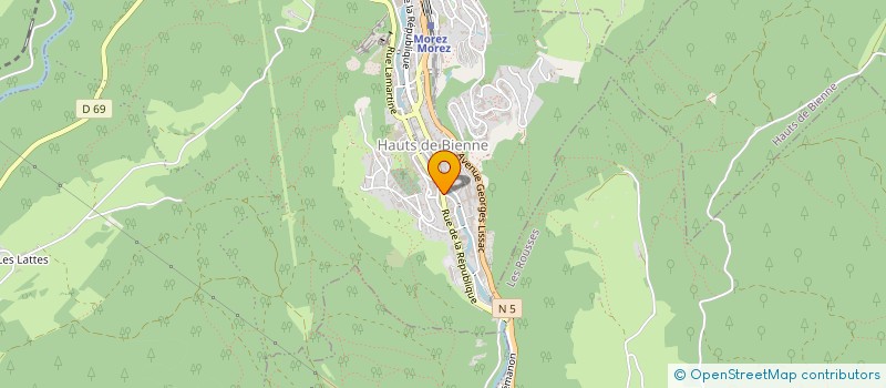 localisation de l'entreprise LES FILS D AIME LAMY à HAUTS DE BIENNE