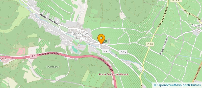 localisation de l'entreprise LES FILS D ANTONIN GUYON à SAVIGNY-LES-BEAUNE