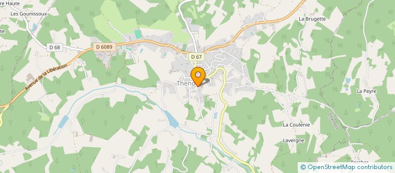 localisation de l'entreprise LES FILS D'ARGENT  THENON