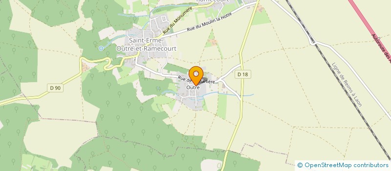 localisation de l'entreprise LES FILS D ARGENT  SAINT-ERME-OUTRE-ET-RAMECOURT