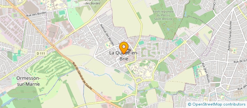localisation de l'entreprise LES FILS D'ARGENT CAUDACIENS  LA QUEUE-EN-BRIE
