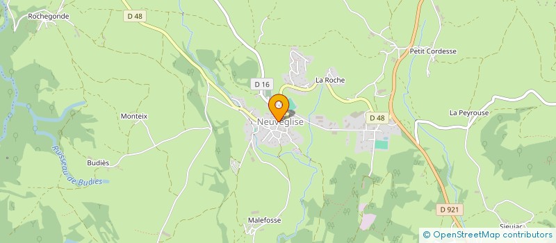 localisation de l'entreprise LES FILS D'ARGENT DE LA PLANEZE à NEUVEGLISE-SUR-TRUYERE