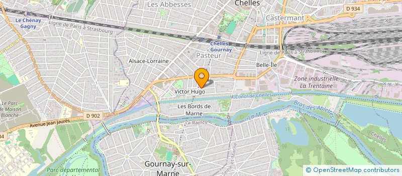 localisation de l'entreprise LES FILS D'ODIN AIRSOFT 77 à CHELLES