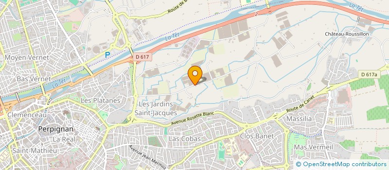 localisation de l'entreprise LES FILS DE BACCHUS  PERPIGNAN