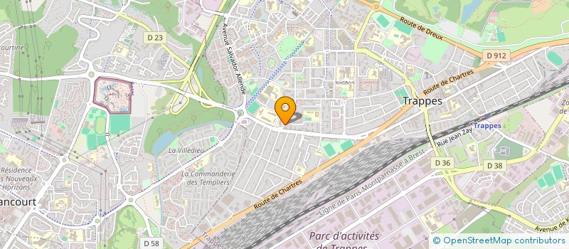 localisation de l'entreprise LES FILS DE FLEUR  TRAPPES