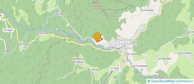 localisation de l'entreprise LES FILS DE H BRON à SAINT-PIERRE-D'ENTREMONT