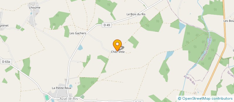 localisation de l'entreprise LES FILS DE JOSEPH  AZAT-LE-RIS