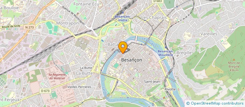 localisation de l'entreprise LES FILS DE LA CHIMERE à BESANCON