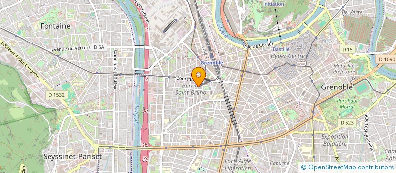 localisation de l'entreprise LES FILS DE LA PLAGE à GRENOBLE