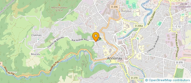 localisation de l'entreprise LES FILS DE LOUIS GAY  ANNONAY