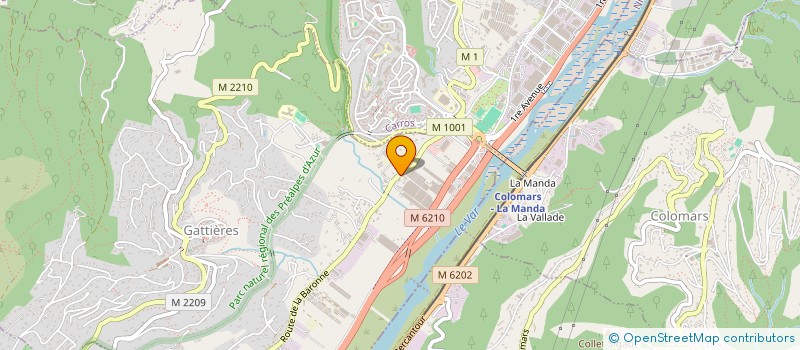 localisation de l'entreprise LES FILS DE MARIUS AUDA à GATTIERES