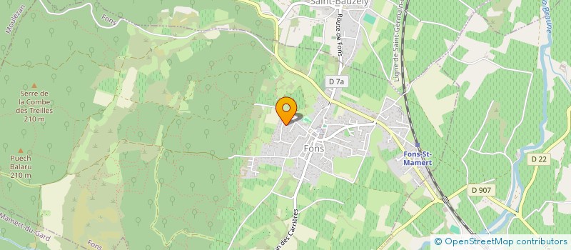 localisation de l'entreprise LES FILS DE PIERRE RUDIGOZ  FONS