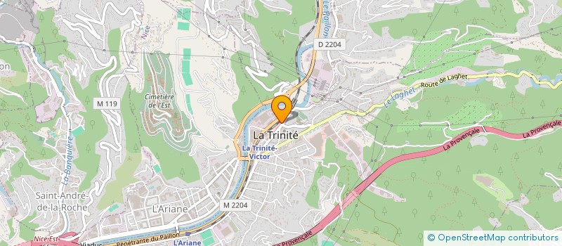 localisation de l'entreprise LES FILS DE TH. PICCIONI à LA TRINITE
