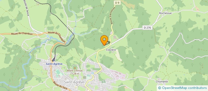 localisation de l'entreprise LES FILS DE VICTORIN TEYSSIER à SAINT-AGREVE
