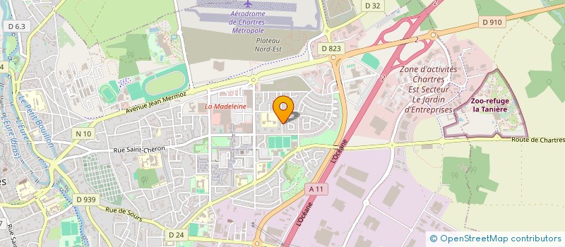 localisation de l'entreprise LES FILS DES TUES DE L'EURE ET LOIR  CHARTRES