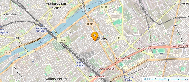 localisation de l'entreprise LES FILS DU BOUCHER à CLICHY