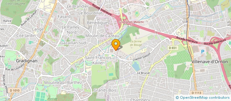 localisation de l'entreprise LES FILS DU FACTEUR  GRADIGNAN