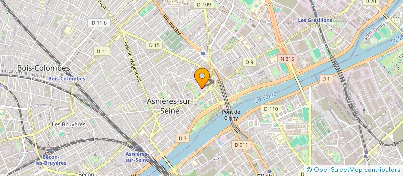 localisation de l'entreprise LES FILS DU TONNERRE à ASNIERES-SUR-SEINE
