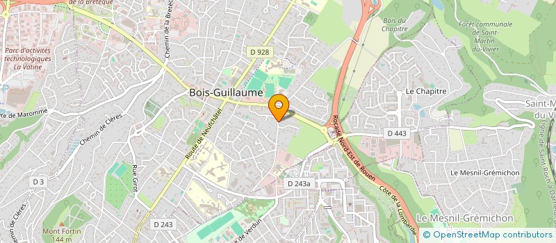 localisation de l'entreprise LES FILS DU VENT à BOIS-GUILLAUME