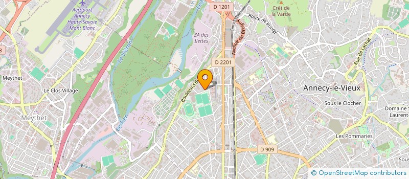 localisation de l'entreprise LES FILS SOLIDAIRES  ANNECY