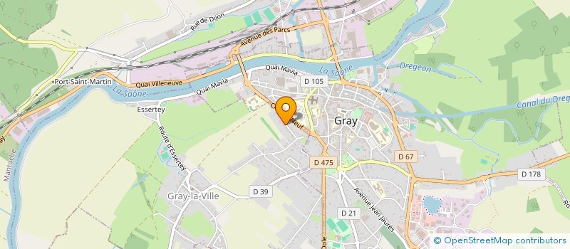 localisation de l'entreprise LES FILS UNIQUES  GRAY-LA-VILLE