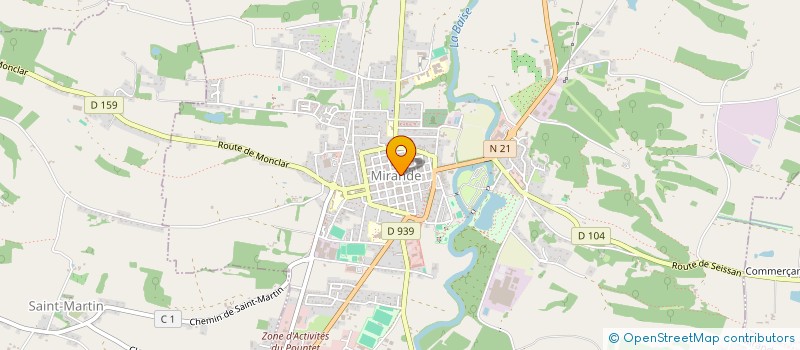 localisation de l'entreprise LES FINES BOUCHES à MIRANDE