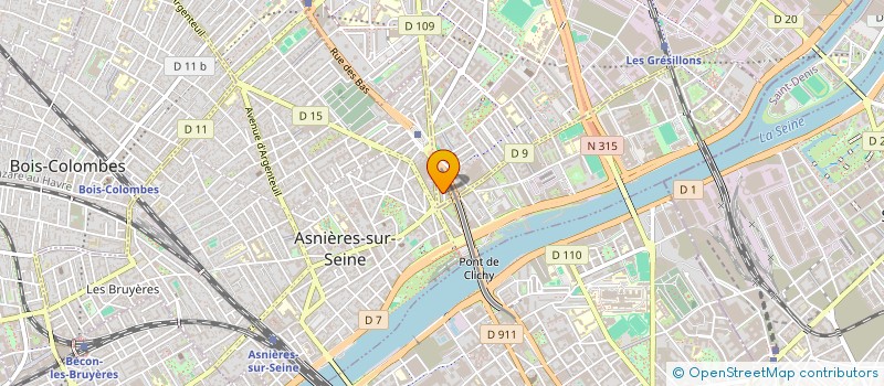 localisation de l'entreprise LES FINES HERBES à GENNEVILLIERS
