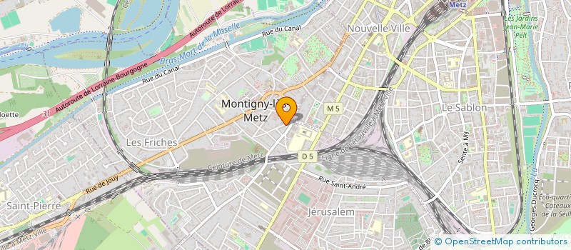 localisation de l'entreprise LES FINISSEURS DU BATIMENT à MONTIGNY-LES-METZ