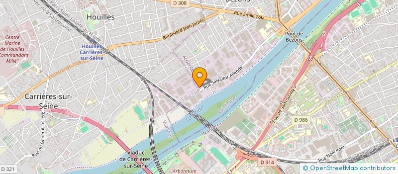 localisation de l'entreprise LES FINISSEURS PARISIENS à BEZONS