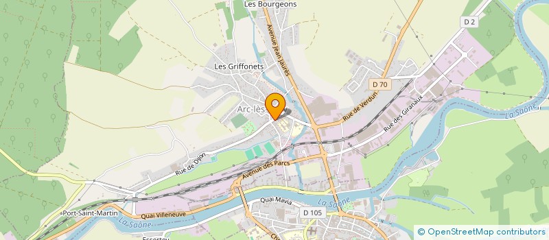 localisation de l'entreprise LES FINS DE MOIS FACILES  ARC-LES-GRAY