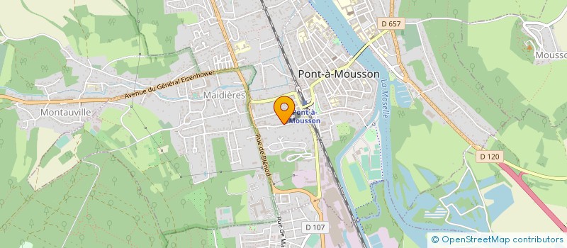 localisation de l'entreprise LES FINS PECHEURS DE BLENOD LES PONT-A-MOUSSON  PONT-A-MOUSSON