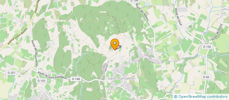 localisation de l'entreprise LES FIRMINS -GORDES  GORDES