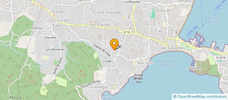 localisation de l'entreprise LES FISTONS à LA SEYNE-SUR-MER