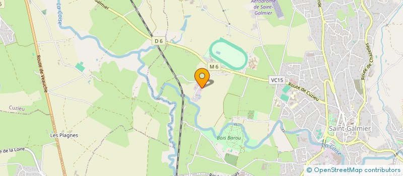 localisation de l'entreprise LES FLACHES 2  SAINT-GALMIER