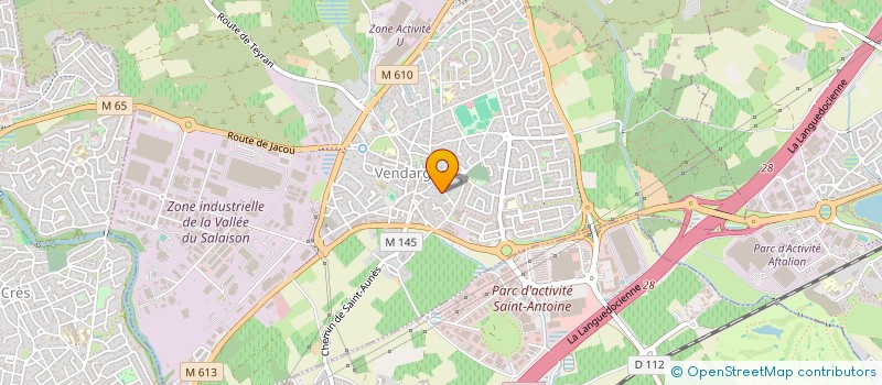 localisation de l'entreprise LES FLAMANTS ROSES à VENDARGUES