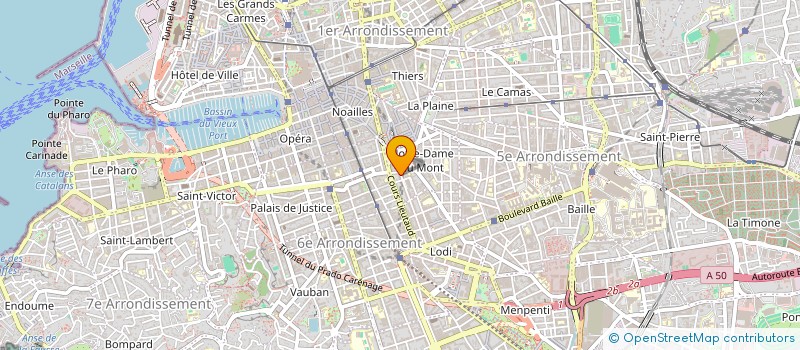 localisation de l'entreprise LES FLAMANTS VERTS à MARSEILLE