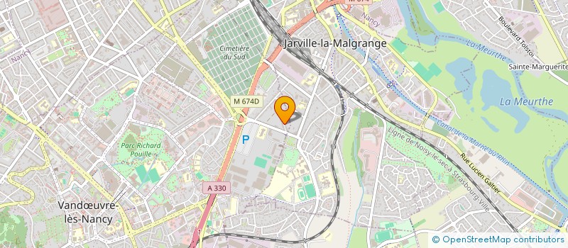 localisation de l'entreprise LES FLAMBOYANTS 2009  VANDUVRE-LES-NANCY