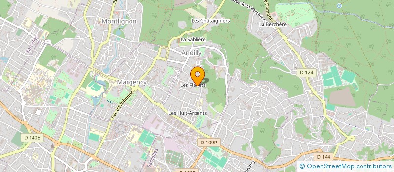 localisation de l'entreprise LES FLAMBOYANTS 2021  ANDILLY