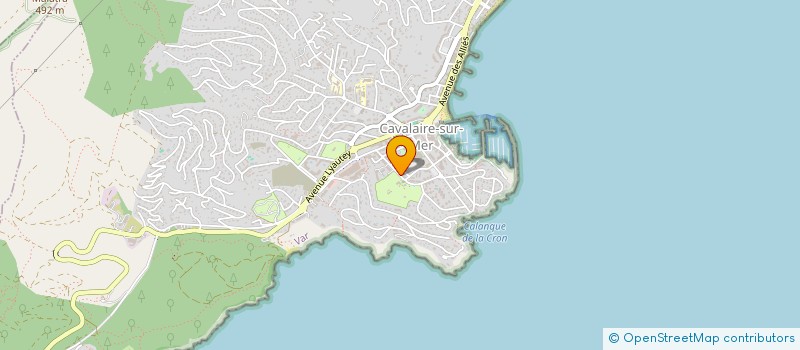 localisation de l'entreprise LES FLAMBOYANTS à CAVALAIRE-SUR-MER