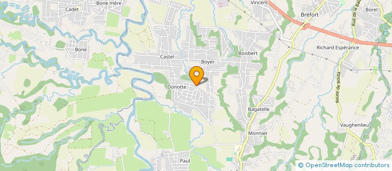 localisation de l'entreprise LES FLAMBOYANTS  LAMENTIN