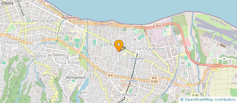 localisation de l'entreprise LES FLAMBOYANTS à SAINT-DENIS