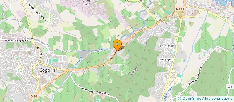 localisation de l'entreprise LES FLAMBOYANTS à COGOLIN