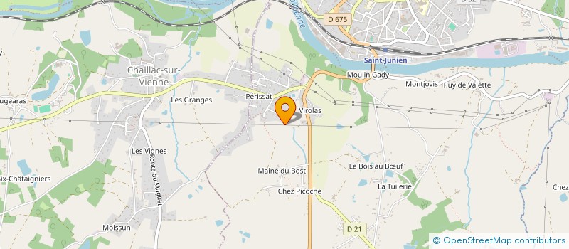 localisation de l'entreprise LES FLAMBOYANTS à SAINT-JUNIEN