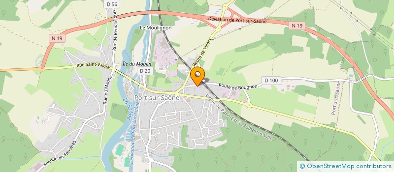 localisation de l'entreprise LES FLAMBOYANTS  PORT-SUR-SAONE