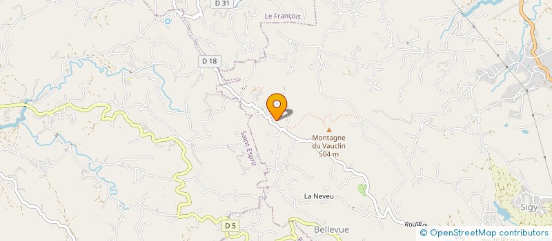 localisation de l'entreprise LES FLAMBOYANTS ROUGES  LE VAUCLIN