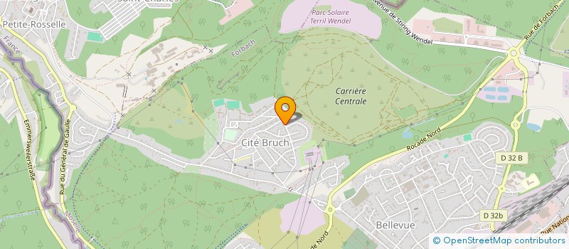 localisation de l'entreprise LES FLAMMES  FORBACH