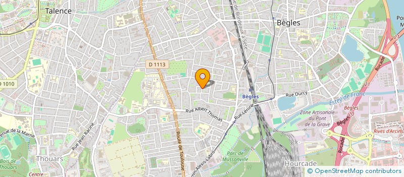 localisation de l'entreprise LES FLAMMES D AQUITAINE à BEGLES