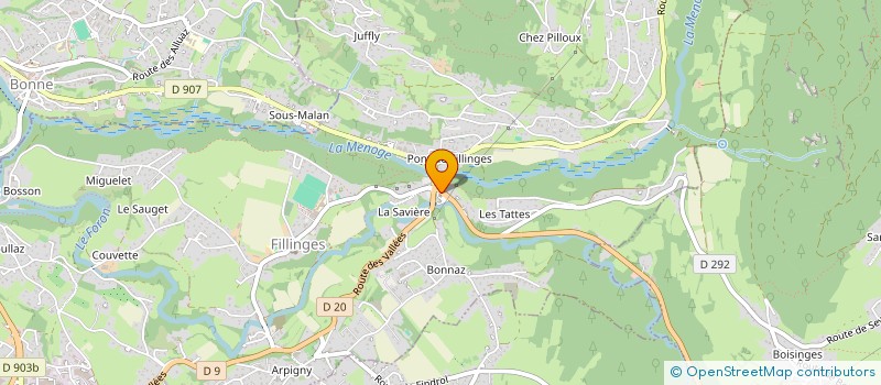localisation de l'entreprise LES FLAMMES DE HAUTE-SAVOIE à FILLINGES