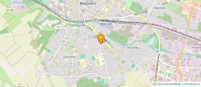 localisation de l'entreprise LES FLAMMES DE L'ESPOIR  BEAUVAIS