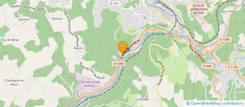 localisation de l'entreprise LES FLAMMES DE PROMETHEE à TULLE